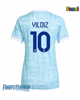 Juventus Kenan Yildiz #10 Tricou Fotbal Replică 2025-26 Femei Deplasare